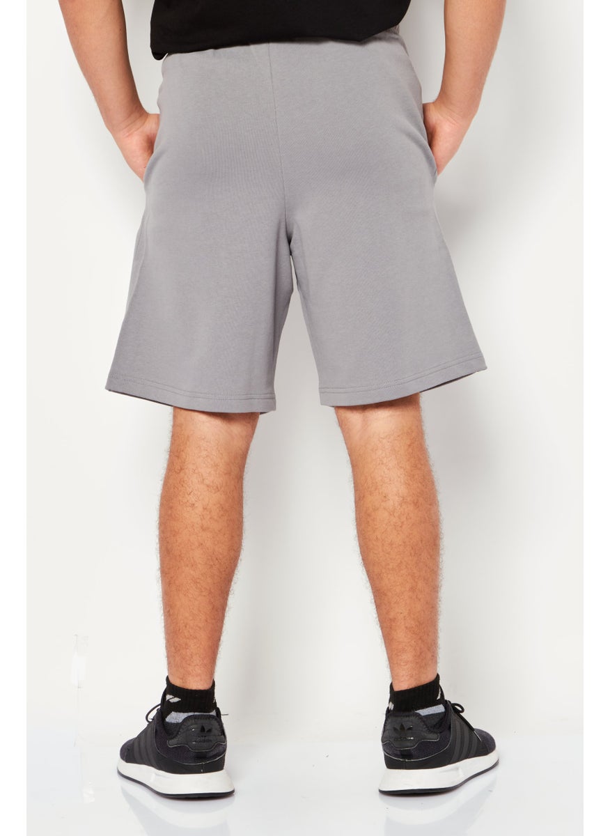 FILA Men Oversized Fit Drawstring Outdoor Short, Grey  - Image 4