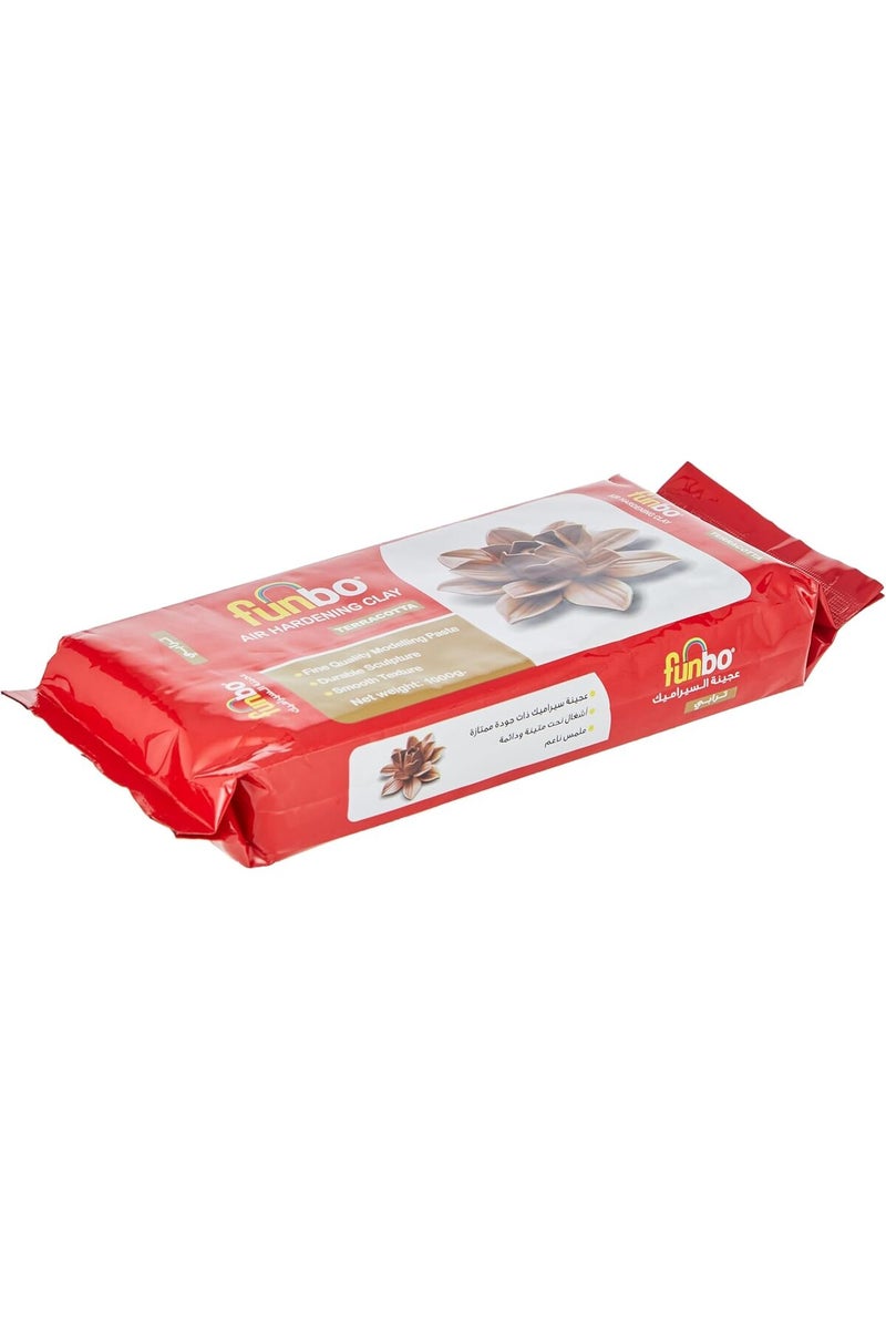Funbo Air Hardening Clay 1000 Gms Terracota - Image 3