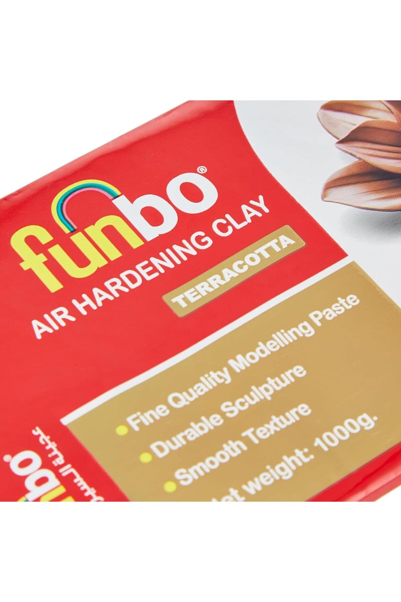 Funbo Air Hardening Clay 1000 Gms Terracota - Image 4