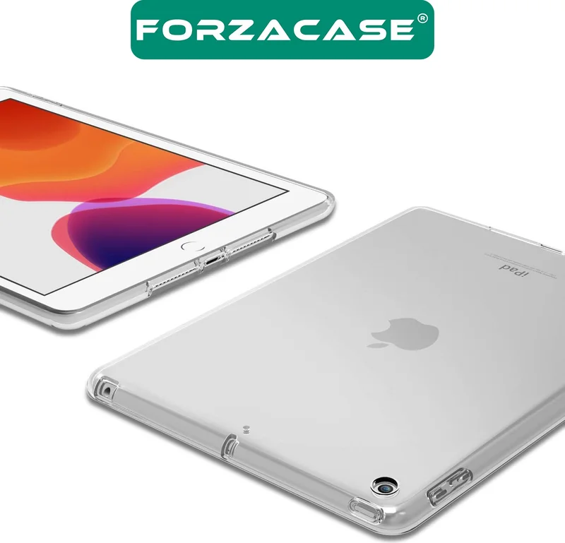 فورزاكاس Compatible with Apple iPad 10.2 - 10.5 Inch Silicone Case Transparent - FC013