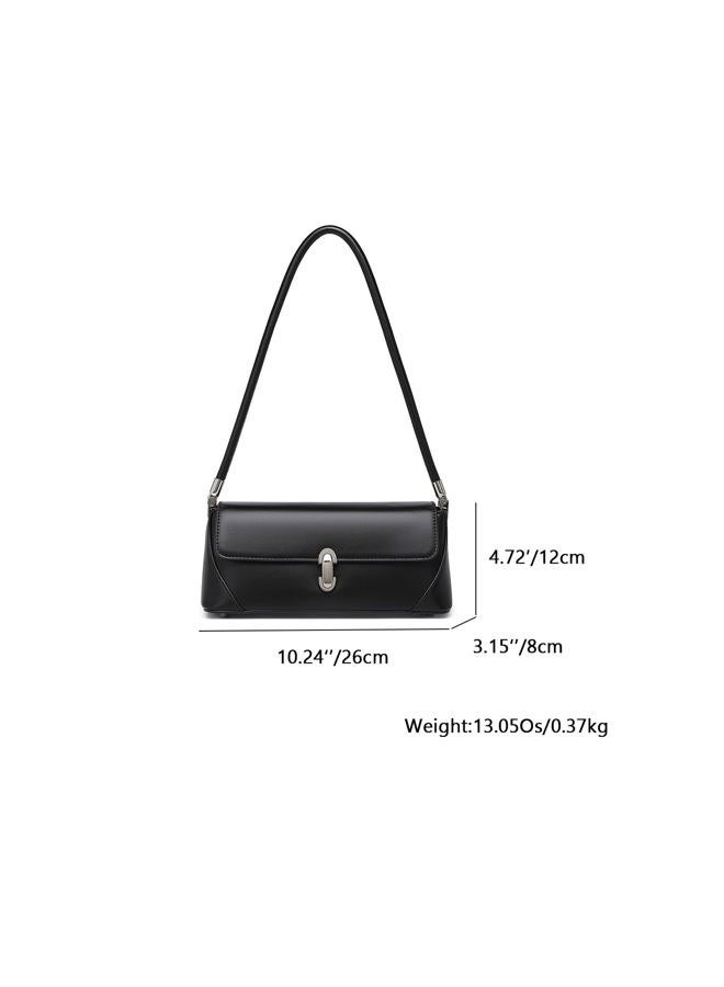 YONBEN Women's PU Shoulder Bag Stylish and Practical bag (Black) - Image 2