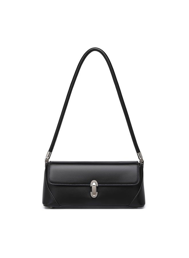 YONBEN Women's PU Shoulder Bag Stylish and Practical bag (Black) - Image 1