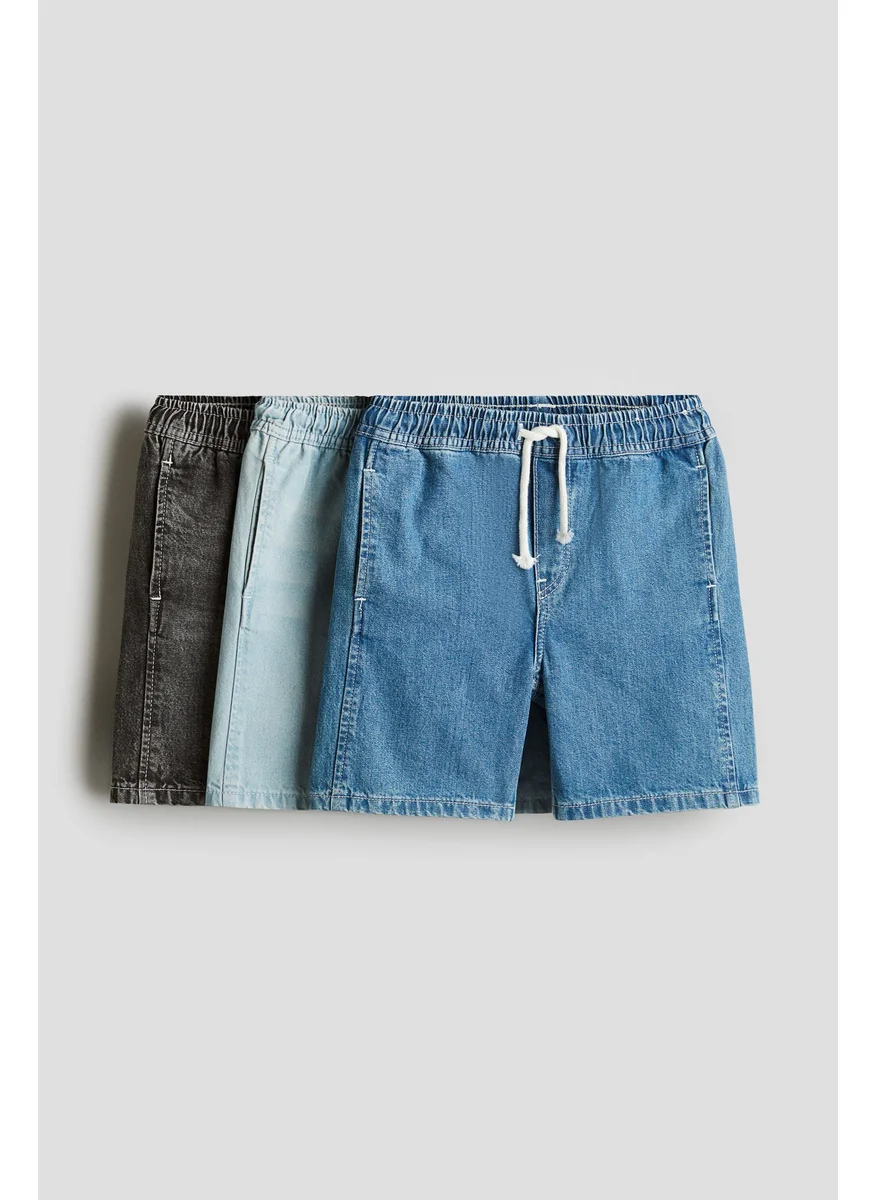 H&M 3-Pack Denim Shorts