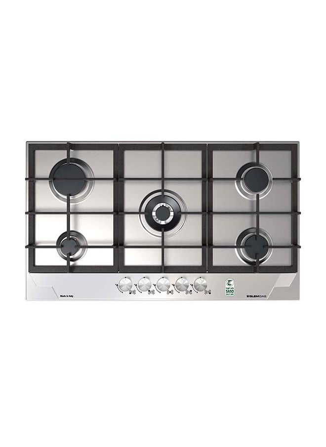 GLEMGAS BuiltIn Gas Hob 86CM 5 Burners Stainless Steel  - Image 1