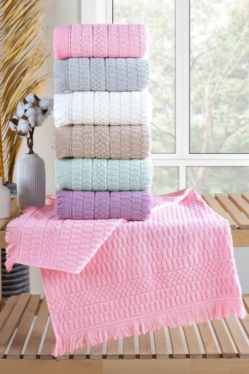 Zeynep Tekstil Zeynep Textile Aysu | Set of 6 50X90 cm Hand & Face Towels