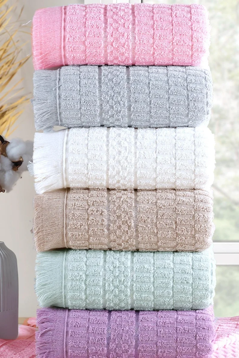 Zeynep Tekstil Zeynep Textile Aysu | Set of 6 50X90 cm Hand & Face Towels