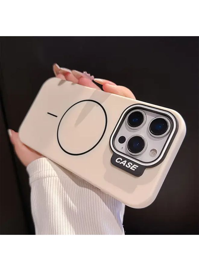 White Magnetic Wireless Charging Case for iPhone 12 Pro Max Shockproof Lens Protection - Image 1