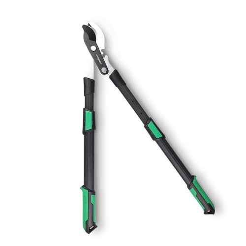 Urbain Green Professional Bypass Lopper by Sharpex with Compound Action, Telescopic Aluminum Handle, 40mm Cutting Capacity, Ideal for Heavy-Duty Garden Pruning and Tree Trimming (Black) - Image 1