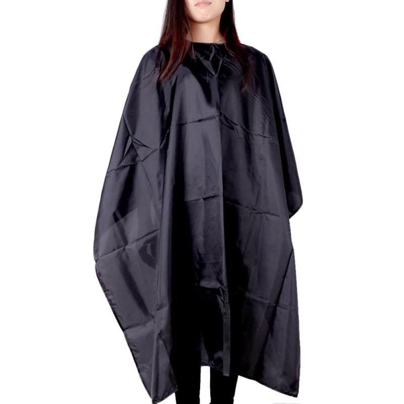 Hairdressing Cape: Black Waterproof Soft Lightweight Anti-static - Quick-drying Adjustable Velcro Neck Hair Cutting Apron for Salon Home Adult Kids Hairdressing Hair Dye Perm - Image 3