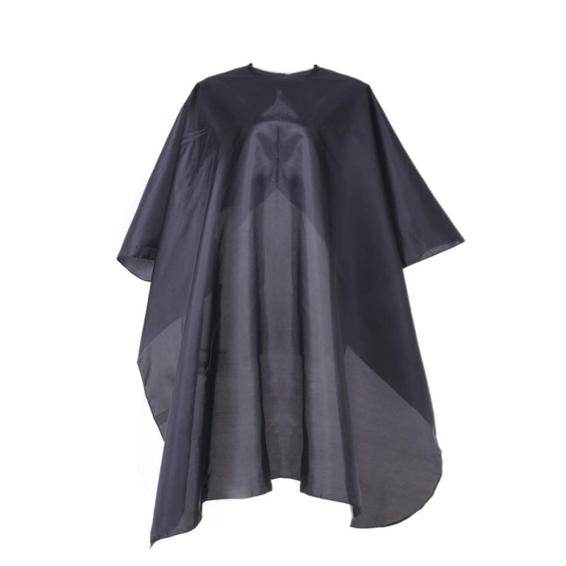 Hairdressing Cape: Black Waterproof Soft Lightweight Anti-static - Quick-drying Adjustable Velcro Neck Hair Cutting Apron for Salon Home Adult Kids Hairdressing Hair Dye Perm - Image 2