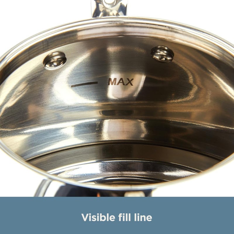 All-Clad All-Clad Specialty Stainless Steel Tea Kettle 2 Quart Induction Pots and Pans, Cookware Silver  - Image 3