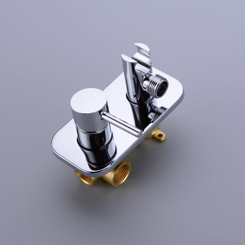 TRUSTMI Toilet Concealed Hot and Cold Bidet Spray Set, Brass Hand Held Warm Water Sprayer Shattaf,Chrome - Image 4