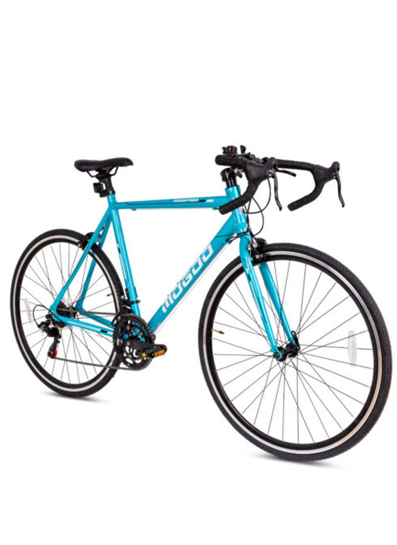 MOGOO دراجة الطريق السريع 700c - أزرق، إطار 56 سم  - Image 2