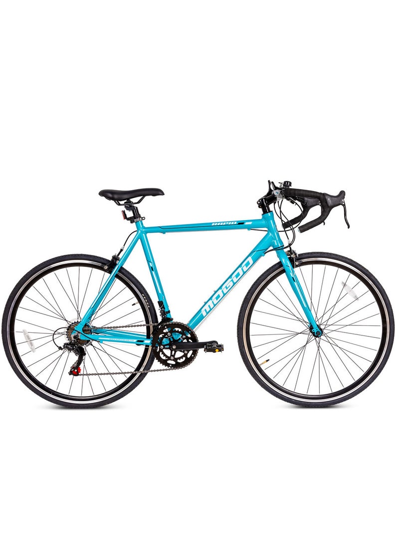 MOGOO دراجة الطريق السريع 700c - أزرق، إطار 56 سم  - Image 1