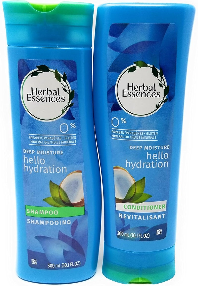 Herbal Essences مجموعة شامبو وبلسم هيربال إيسنسز هالو هايدريشن (10.1 أونصة سائلة لكل منهما) - Image 1