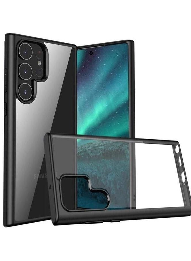 ماجيك ماسك بظهر شفاف وحماية كاملة وازرار سهلة الضغط لهاتف اس 22 الترا- اسود - Image 1