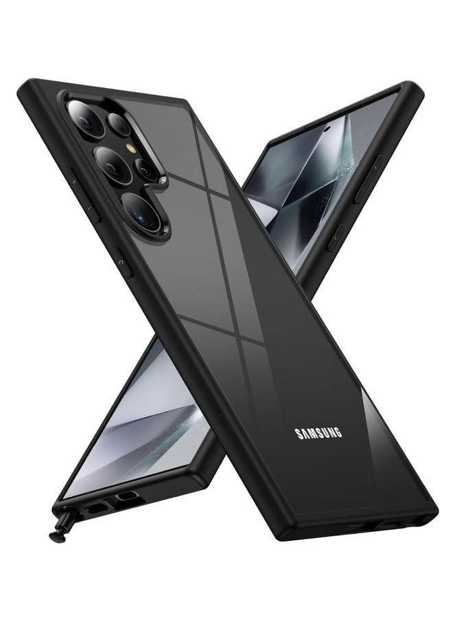 ماجيك ماسك بظهر شفاف وحماية كاملة وازرار سهلة الضغط لهاتف اس 22 الترا- اسود - Image 2