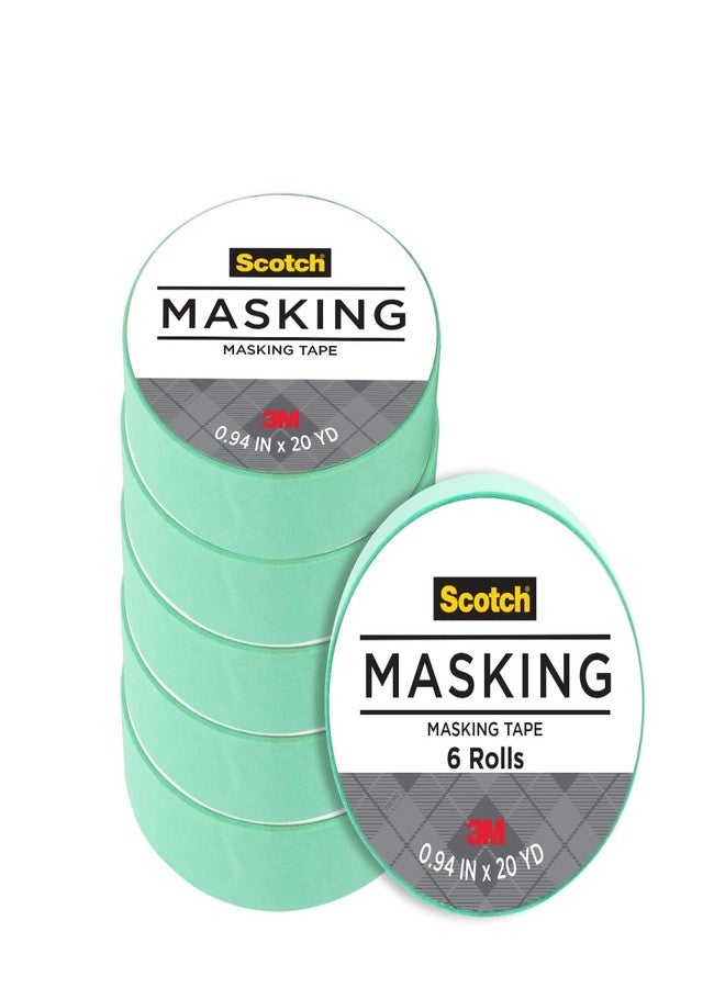 سكوتش شريط لاصق سكوتش إكسبريشنز، 0.94 بوصة × 20 ياردة، 6 لفات، أخضر نعناعي - Image 1