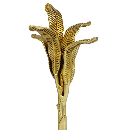 ARTVARKO Brass Traditional Banana Tree for Pooja Mandir Home Office Vastu Remedies Decoration Festival Gifts and Decor 10 Inches - Image 4