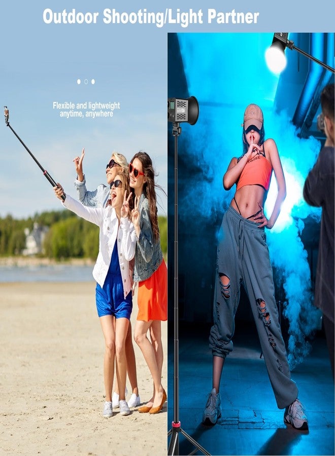 AceTaken حامل ثلاثي القوائم للكاميرا بارتفاع 81 بوصة لكاميرات Logitech C920/MX Brio 4K/C922/C930/Brio 500/StreamCam/iPhone 16 15 14 13/هواتف Samsung Galaxy S24 S23 S22، متوافق مع كاميرات Gopro الرياضية - Image 5