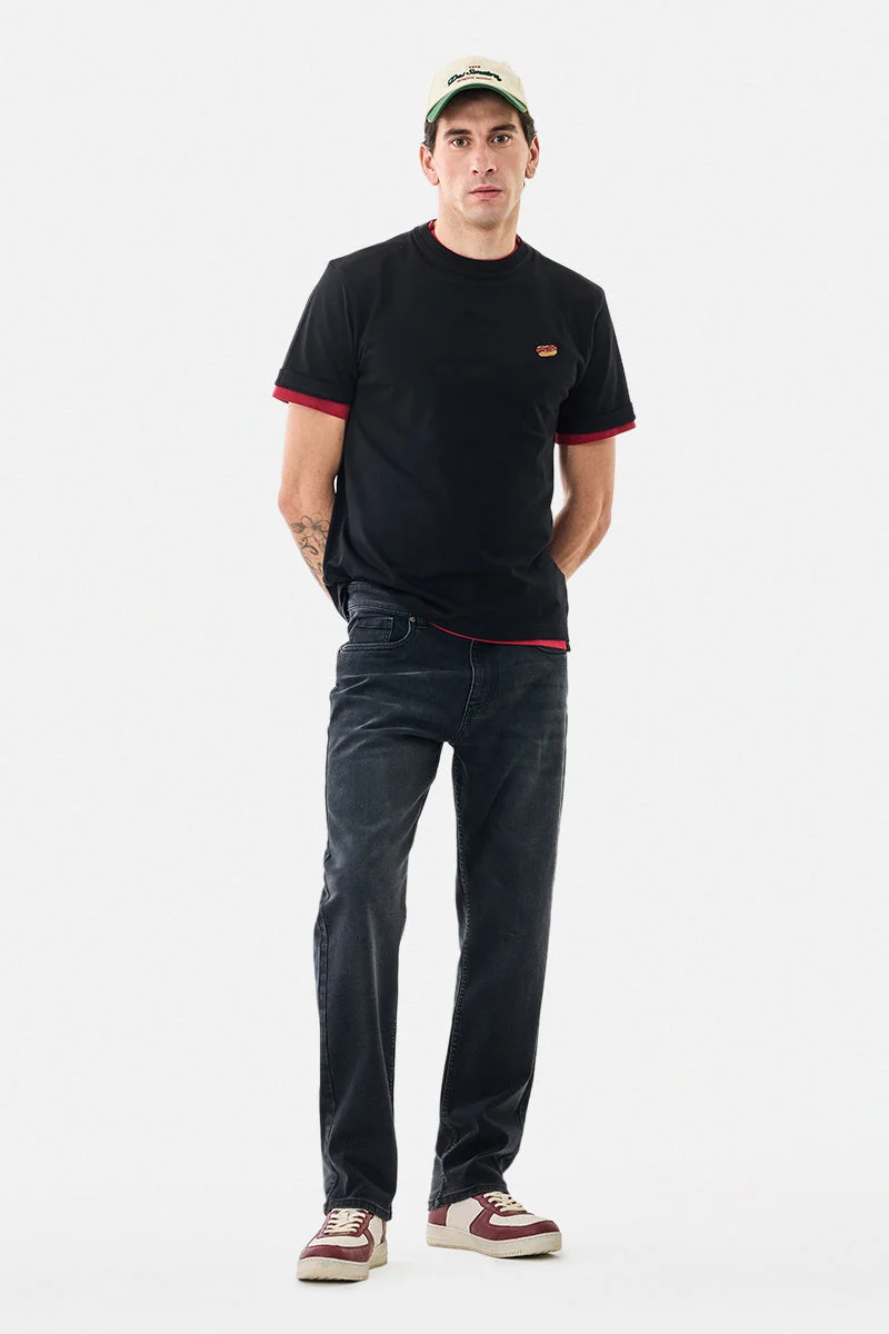 SNITCH Hot Dogs Embroidered T-Shirt