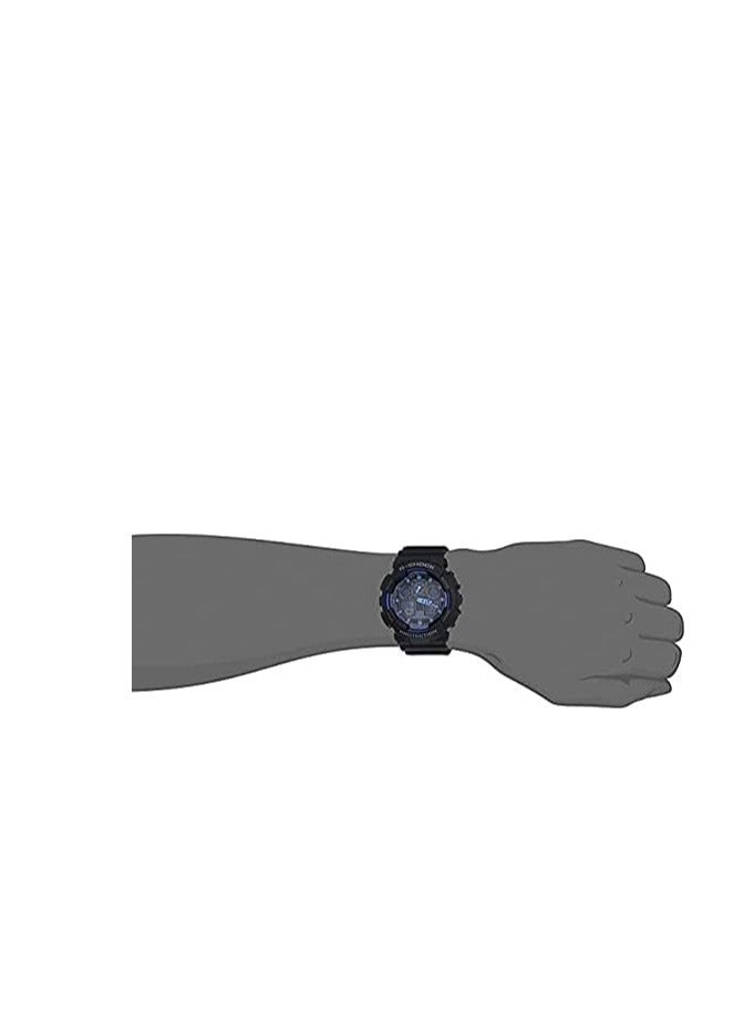 Casio G-Shock Watch - GA-100-1A2DR Black Dial, Black Band