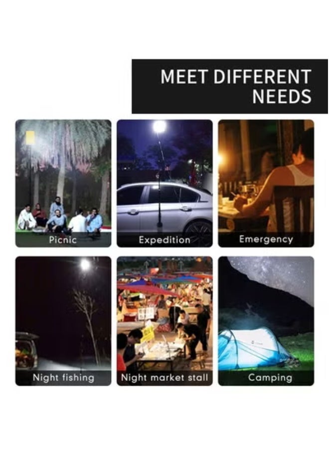 TIGER DC 12V BBQ Night Party Lighting – Portable Outdoor Telescopic Rod Light with Dual White & Yellow LED Colors, Waterproof & Weather-Resistant Camping Light with Adjustable Brightness – Ideal for BBQs, Garden Parties, Camping, Hiking, and All Outdoor Events - Image 2