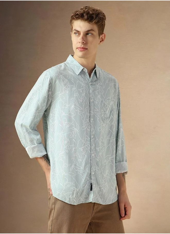 Dennis Lingo Men's Relaxed Fit Multi-Color Casual Shirt