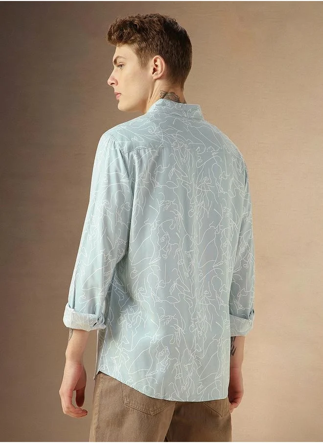 Dennis Lingo Men's Relaxed Fit Multi-Color Casual Shirt
