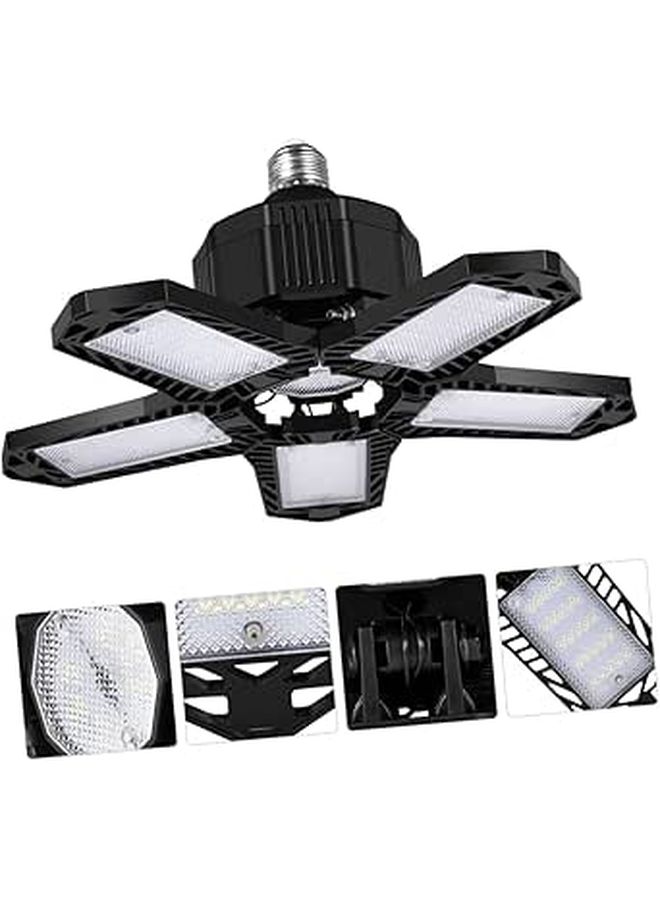 80W LED Garage Ceiling Light Panel Flush Mount White Fixture - Image 1