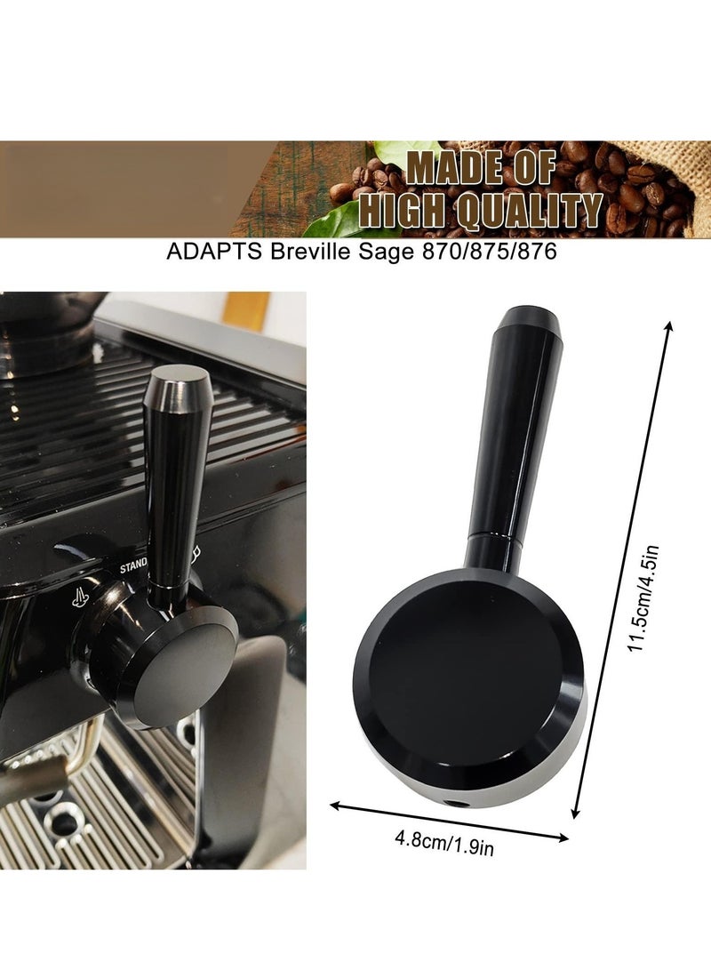 SYOSI Replacement Steam Lever Compatible With Breville Barista Express Series 870/875/876 Machine | Aluminium Alloy Made Fine Polishing(Black) - Image 2