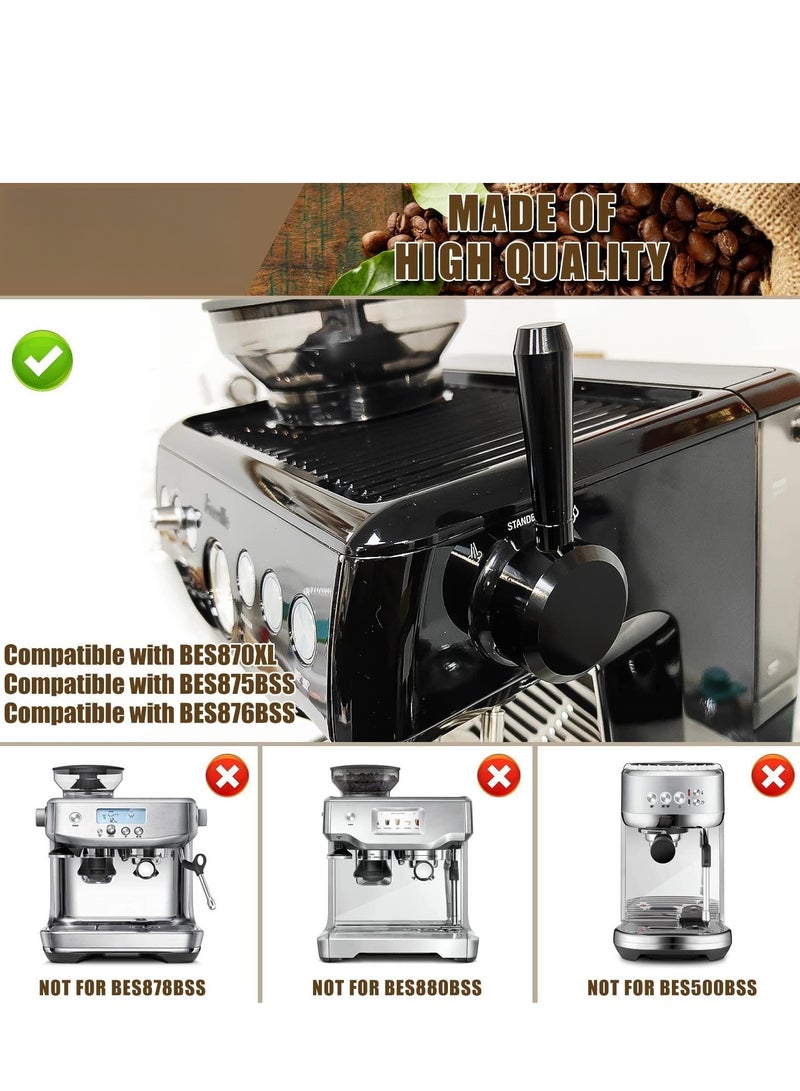 SYOSI Replacement Steam Lever Compatible With Breville Barista Express Series 870/875/876 Machine | Aluminium Alloy Made Fine Polishing(Black) - Image 3