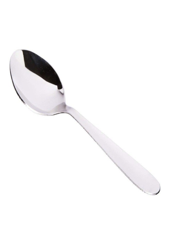 CHEFKIT Stainless Steel Tea Spoon of 12 | Table Spoon Set | Non Toxic, Anti-Rust, Dishwasher Safe | Food Grade Silverware for Home & Kitchen - Image 2