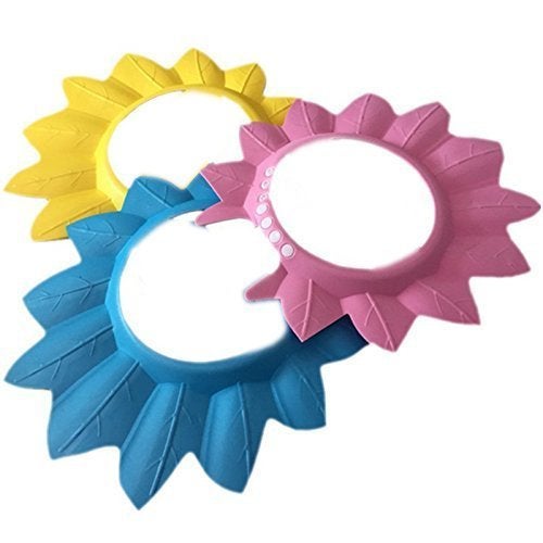 Mezon's Adjustable Flower Shaped Baby Shower Bathing Shampoo Visor Cap Hat Hair Shield - Image 4