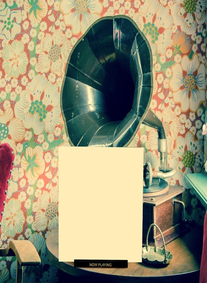 يوليجو حامل أسطوانات فينيل من يوليجو، أسود اللون، مصنوع من الخشب، لعرض أسطوانات الفينيل، مثالي لتزيين طاولات الحفلات، هدية رائعة لأعياد الميلاد وعيد الميلاد. - Image 4