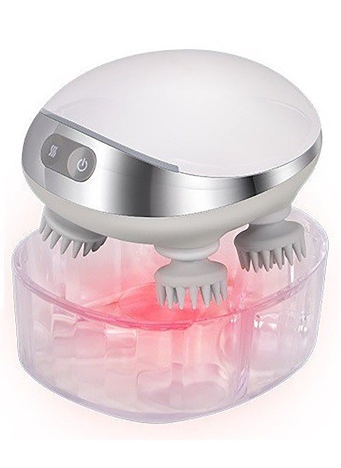 Generic - Upgrade Electric Scalp Massager with Red Light, Multifunctional Waterproof Head Massager with 88 Kneading Nodes, 4 Massage Styles, Body Massager for Hair Growth Stress Relax (White) - Image 1