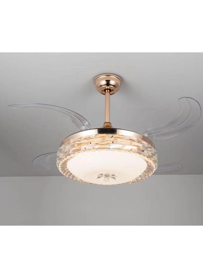 Modern crystal chandelier with fan and 3 lights - pzsku/Z4251A50FE0C7089E4286Z/45/_/1717507757/b54e0698-eab3-4452-af1b-30a7934e3761