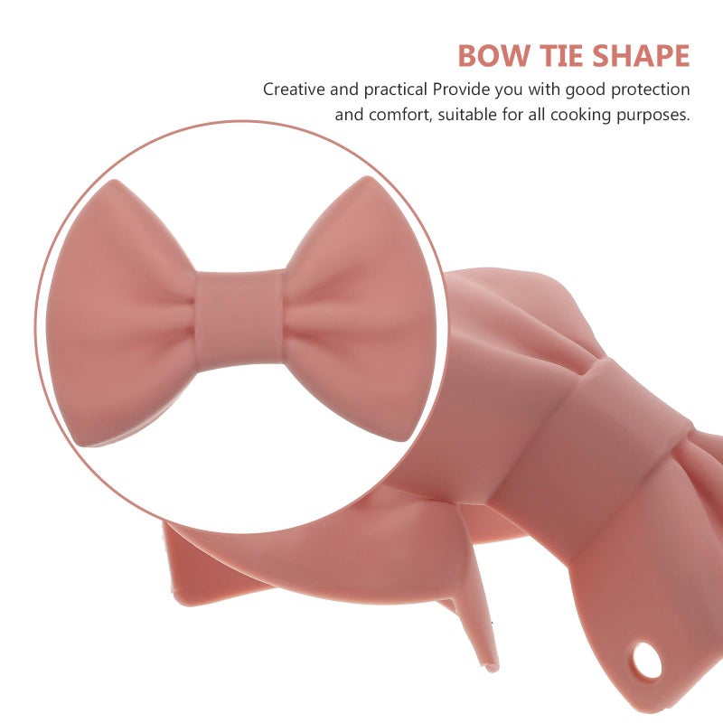 Silicone Bowknot Pot Clip Set 4Pcs Heat Insulation Anti Scalding Kitchen Accessories - Image 4