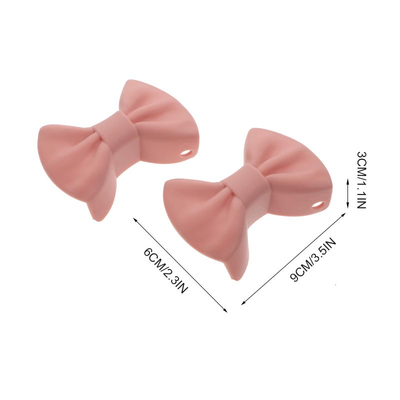 Silicone Bowknot Pot Clip Set 4Pcs Heat Insulation Anti Scalding Kitchen Accessories - Image 3