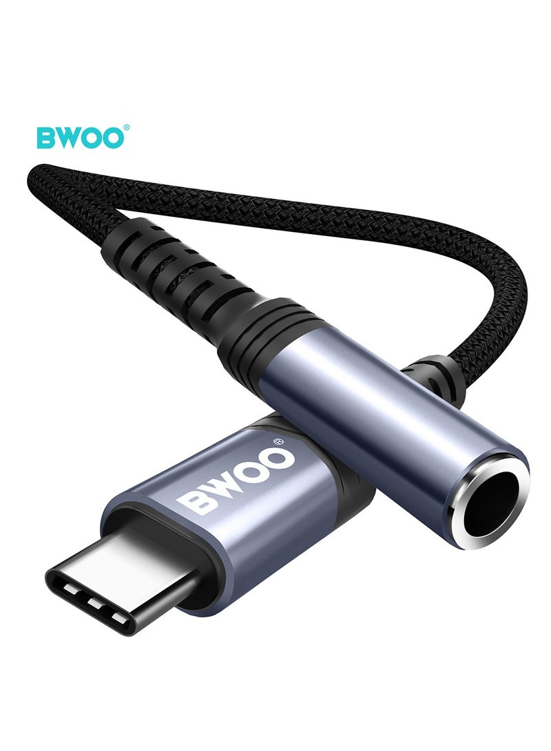 BWOO Type-C To Aux 3.5Mm Audio Cable Black - Image 4