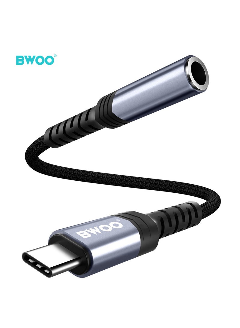 BWOO Type-C To Aux 3.5Mm Audio Cable Black - Image 3