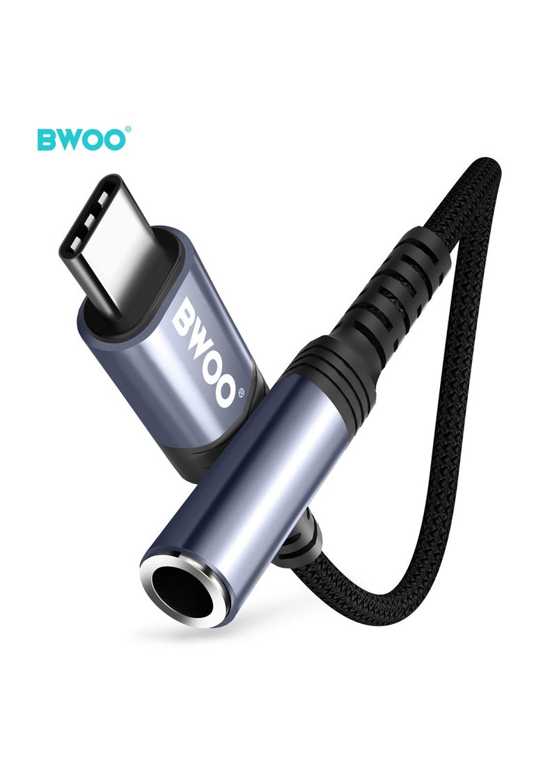 BWOO Type-C To Aux 3.5Mm Audio Cable Black - Image 5