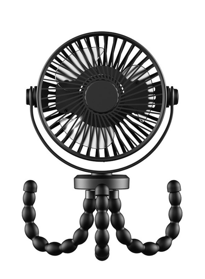 Portable Baby Stroller Fan Handheld 360°Rotate Rechargeable Mini Fan with Flexible Tripod for Stroller Treadmill Crib Car Seat Travel - Image 4