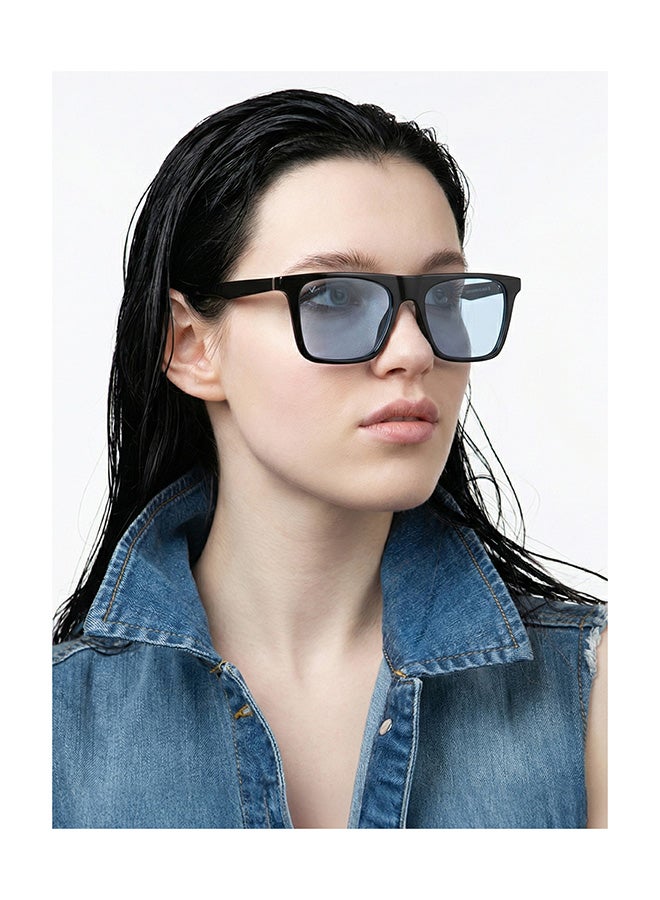 VINCENT CHASE Unisex VINCENT CHASE By Lenskart | Mirage Full Rim Wayfarer Polarized & UV Protected Sunglasses For Men & Women VC S13971 - 53mm - Black - Image 4