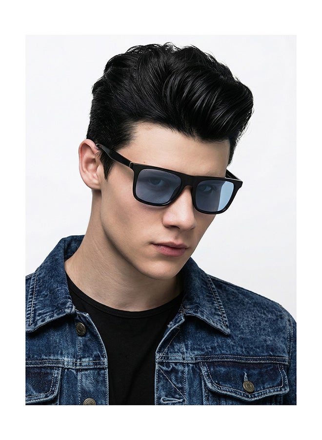VINCENT CHASE Unisex VINCENT CHASE By Lenskart | Mirage Full Rim Wayfarer Polarized & UV Protected Sunglasses For Men & Women VC S13971 - 53mm - Black - Image 3