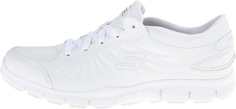 Skechers Women's Eldred Dewy Shoe, White, 7 M US - Image 3