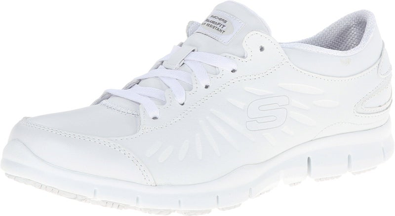 Skechers Women's Eldred Dewy Shoe, White, 7 M US - Image 2