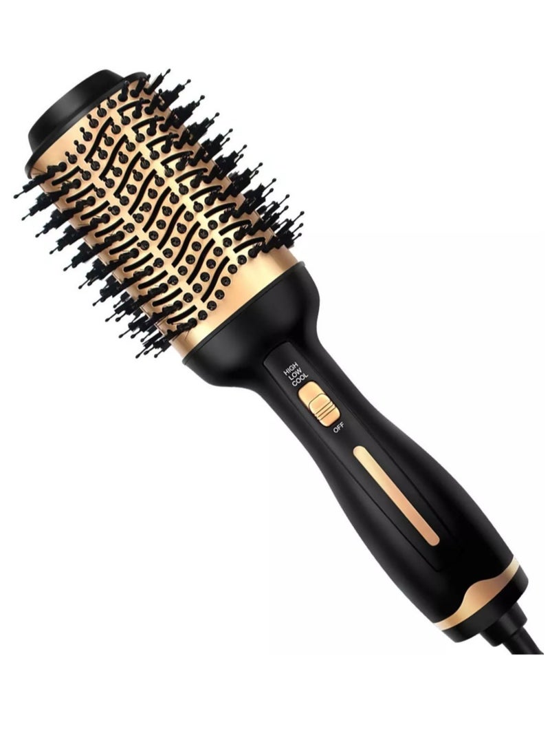 ELTRAZONE Hot Air Brush, 4 in 1 Hair Dryer Brush & Volumizer, One Step Blow Dryer Suitable for Straight and Curly Hair, Ceramic Coating Achieve Salon Styling at Home 1000W - Image 1