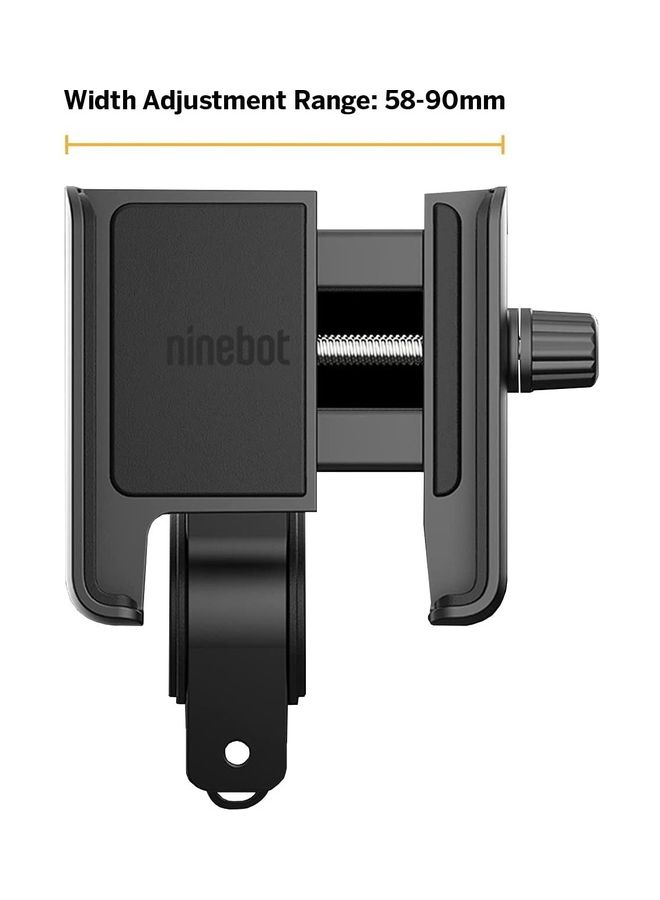 Ninebot Phone Mount, Adjustable Electric Scooter eMoped Bicycle Handlebar Phone Holder, Fits All iPhone's, 12, 11, X, iPhone 8, All Samsung Galaxy, Holds Any Phone 4-6.5 inches Cellphone - Image 2