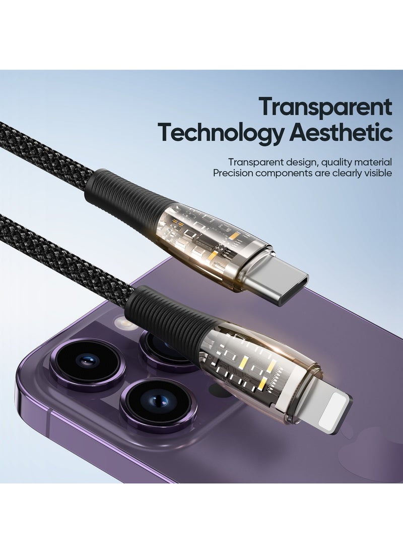 DUZZONA - iPhone Lightning Data Cable, Type USB C to Lightning PD20W Fast Charging Cable - Image 1